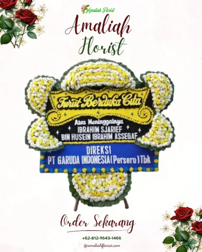 Papan Bunga Duka di Cinta Damai