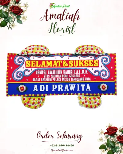 Karangan Bunga Ucapan Selamat di Cinta Damai